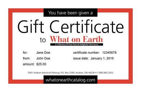 Gift Certificate - U.S.P.S.